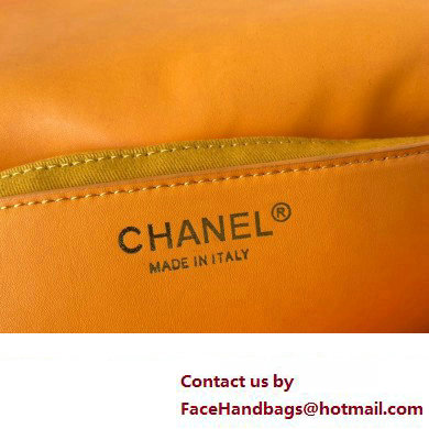 Chanel Gradient Calfskin  &  Gold-Tone Metal Large Hobo Bag AS4632 Orange 2024